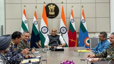 Defense Minister Rajnath Singh reviewed the preparations of the armed forces
