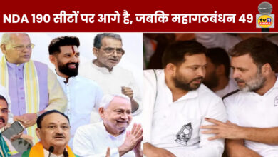 NDA is leading in 190 seats