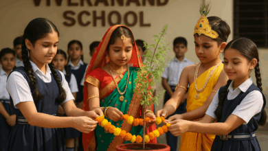 "Tulsi Vivah Inspires Green Awareness at Vivekanand School"