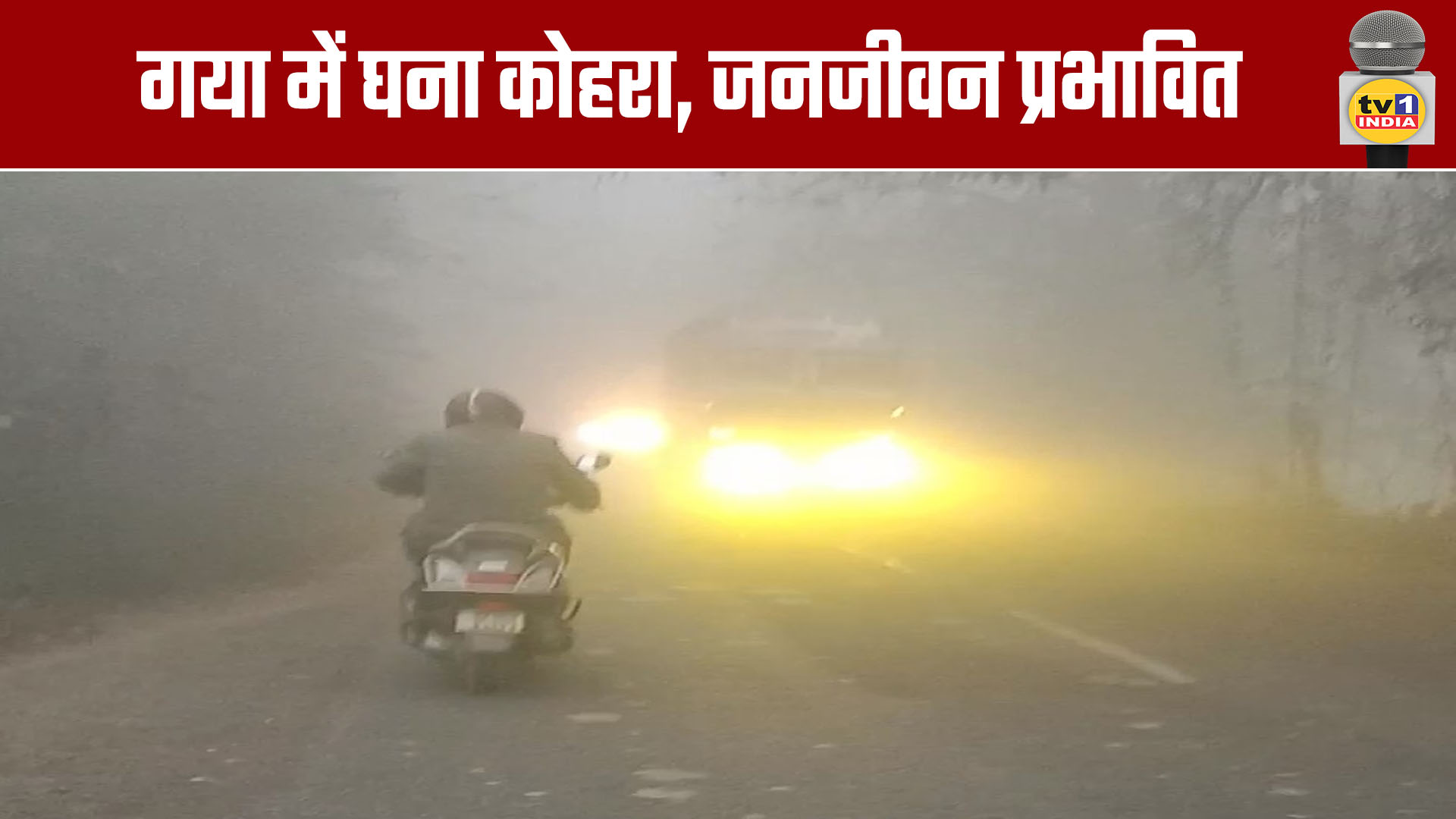 Dense Fog in Gaya, Life Disrupted