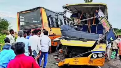Tamil Nadu Bus Accident: Two buses collide head-on in Sivaganga, 11 killed, 54 injured - President and Prime Minister express condolences