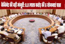 Major Cabinet Approval: 6 Projects Worth ₹8.8 Lakh Crore Passed