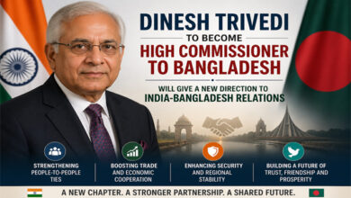 Dinesh Trivedi Assigned Major Diplomatic Responsibility