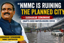 NMMC is Ruining the Planned City” — Sudhakar Sonawane Erupts Over Waterlogging Crisis
