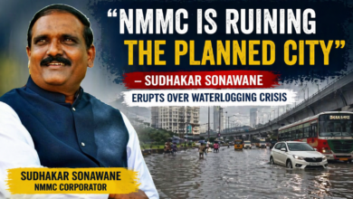 NMMC is Ruining the Planned City” — Sudhakar Sonawane Erupts Over Waterlogging Crisis