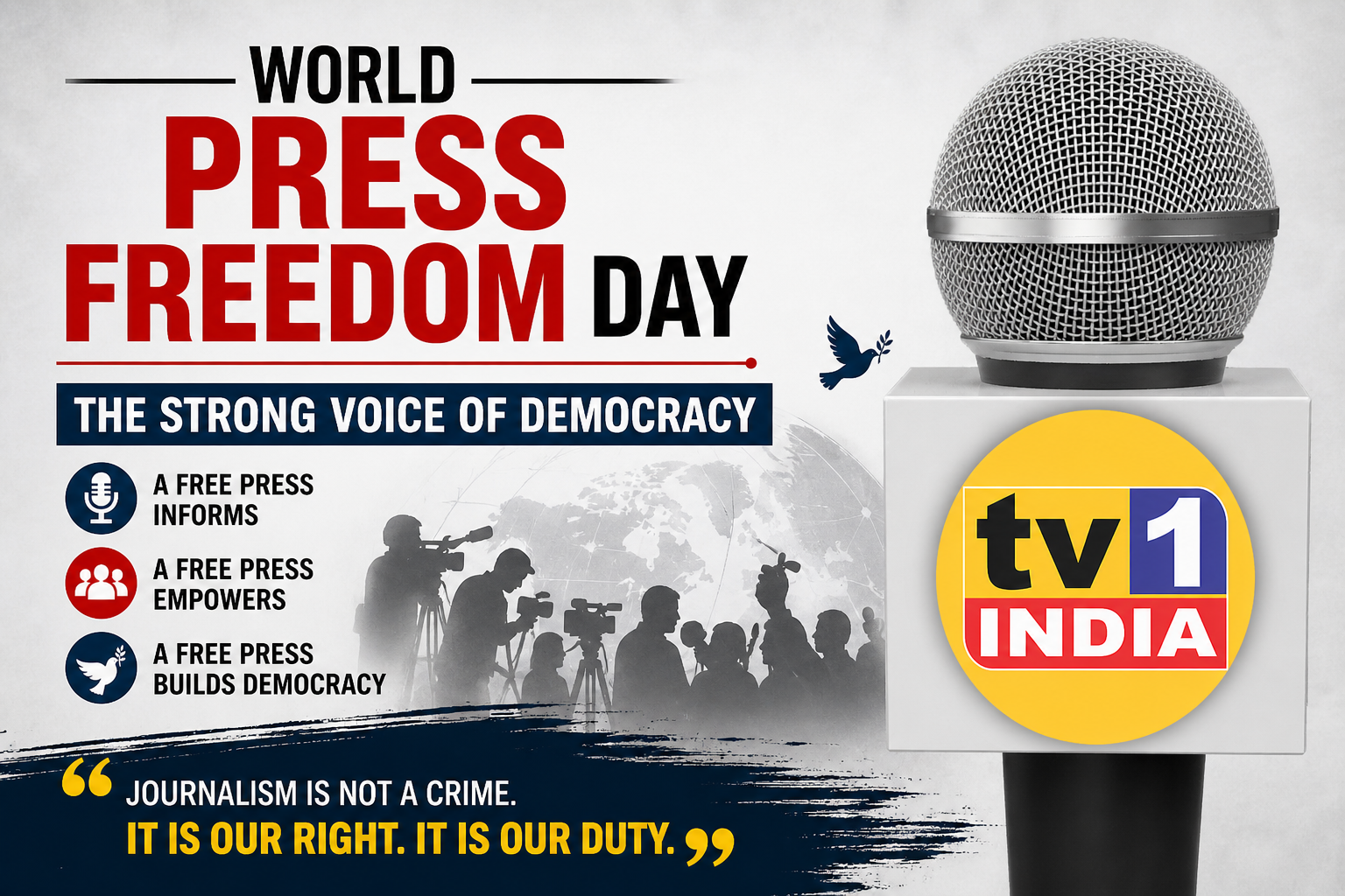 World Press Freedom Day The Strong Voice of Democracy